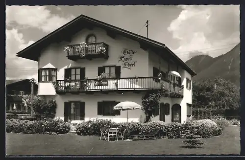 AK Garmisch, Gästehaus Eberl, Kreuzackerstrasse 2