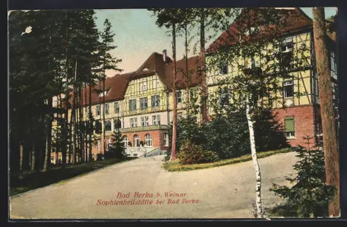 AK Bad Berka b. Weimar, Sophienheilstätte bei Bad Berka