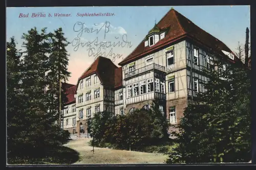 AK Bad Berka b. Weimar, Sophienheilstätte