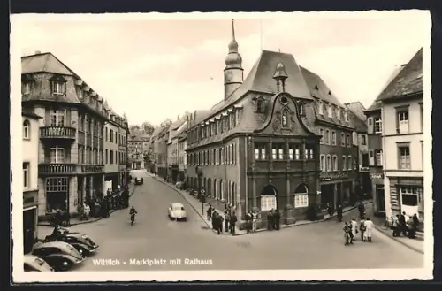 AK Wittlich, Marktplatz mit Rathaus