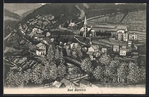 AK Bad Bertrich, Ortsansicht mit Kirche