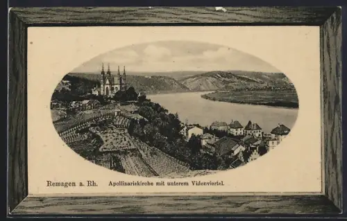 AK Remagen a. Rh., Apollinariskirche, unteres Villenviertel