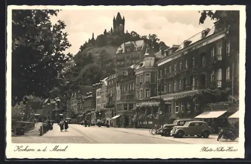 AK Cochem a. d. Mosel, Stadtansicht mit Union-Hotel
