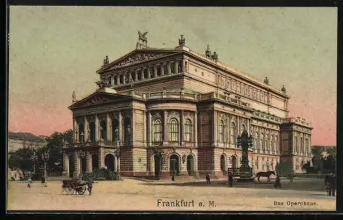 AK Frankfurt a. M., Opernhaus