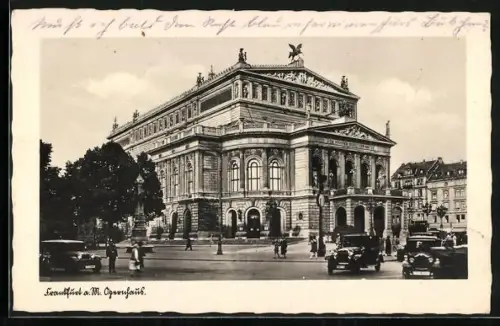 AK Frankfurt a. M., Opernhaus