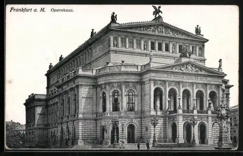 AK Frankfurt a. M., Opernhaus
