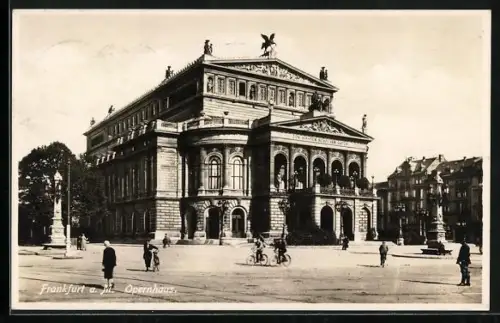 AK Frankfurt a. M., Opernhaus