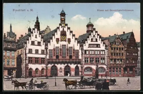 AK Alt-Frankfurt, Römer mit Gerechtigkeitsbrunnen