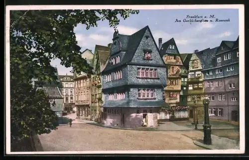 AK Alt-Frankfurt, Am Garküchenplatz und Roseneck