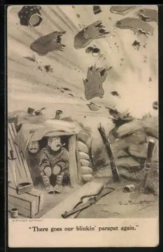 Künstler-AK Bruce Bairnsfather: Bystander, The Innocent Abroad, britischer Soldatenhumor
