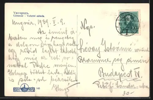 AK Uzhorod, Flusspartie bei Nacht