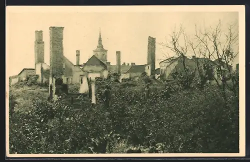 AK Bursztyn, Zerstörte Häuser