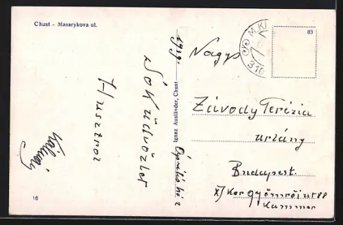 AK Chust, Masarykova ul.