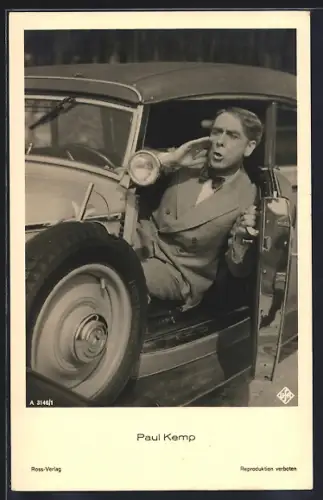 AK Schauspieler Paul Kemp im Auto