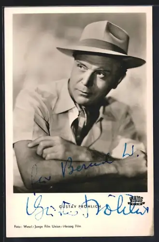 AK Schauspieler Gustav Fröhlich in Die Sünderin