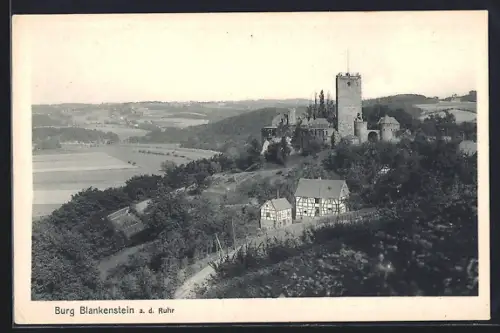 AK Blankenstein a. d. Ruhr, Blick auf die Burg