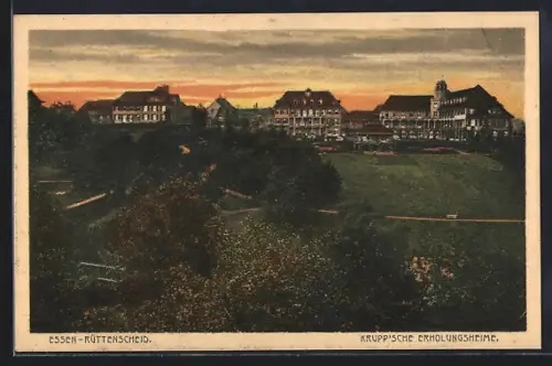 AK Essen-Rüttenscheid, Die Krupp`schen Erholungsheime
