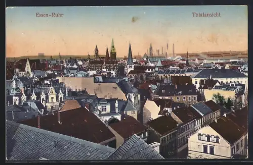 AK Essen-Ruhr, Totalansicht vom Ort