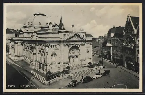 AK Essen, Blick auf das Stadttheater