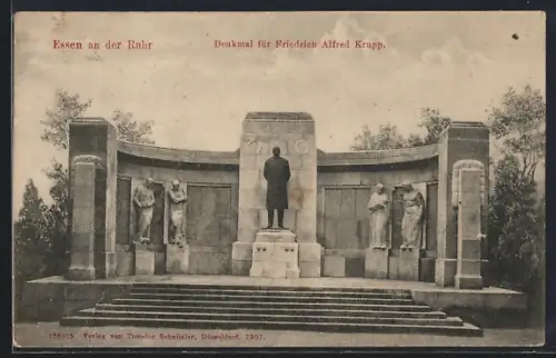 AK Essen an der Ruhr, Denkmal für Friedrich Alfred Krupp