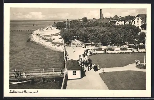 AK Laboe, Ortspartie am Ehrenmal