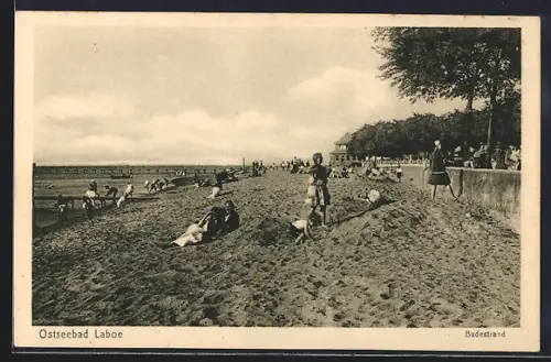 AK Laboe, Partie am Badestrand
