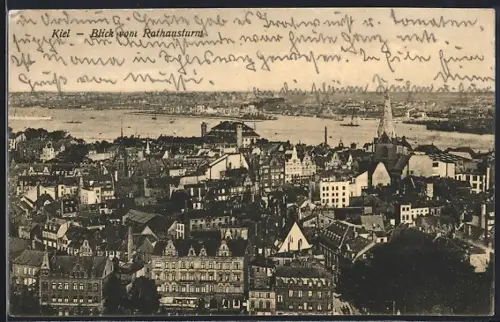 AK Kiel, Blick vom Rathausturm