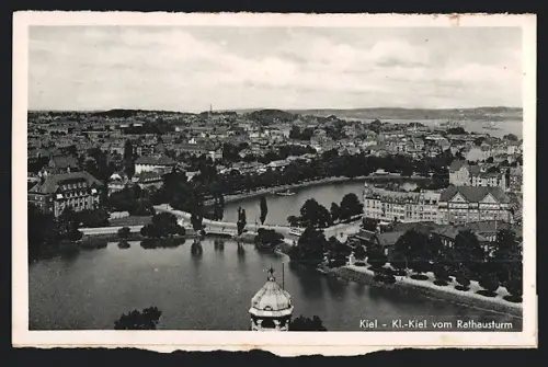 AK Kiel, Blick vom Rathausturm auf Kl.-Kiel