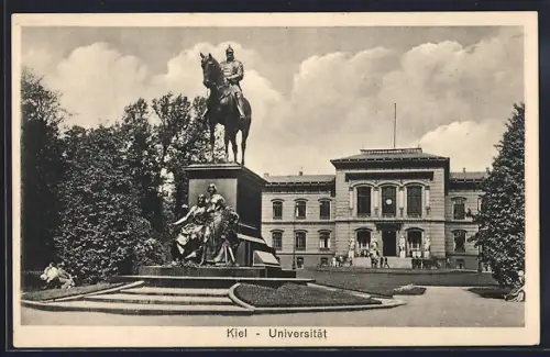 AK Kiel, Universität, Reiterdenkmal
