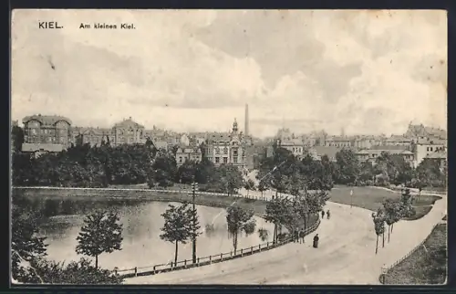 AK Kiel, Am kleinen Kiel, Stadtansicht