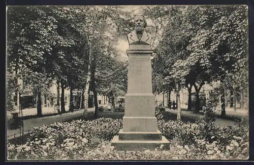 AK Krefeld, Karl Wilhelm-Denkmal