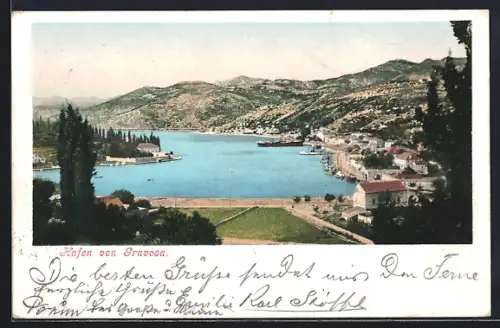 AK Gravosa, Blick auf den Hafen