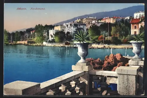 AK Abbazia, Nordstrand mit Villen