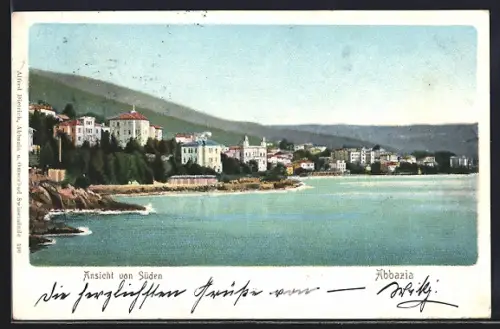 AK Abbazia, Ansicht von Süden