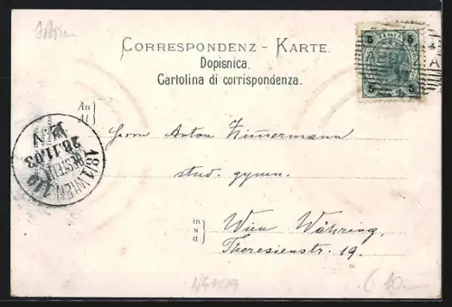 AK Abbazia, Hafenleben mit Segelbooten