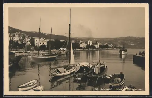 AK Abbazia, Hafen mit Nordstrand