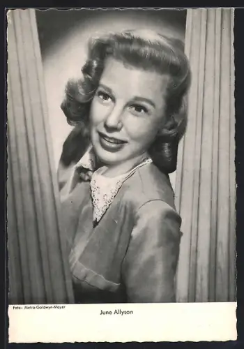 AK June Allyson, Portrait der Schauspielerin