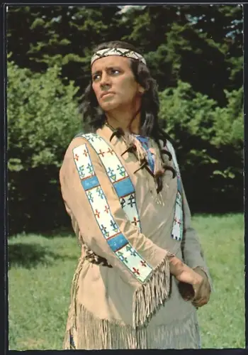 AK Pierre Brice, Winnetou II., Auf dem Weg zu den Assiniboins