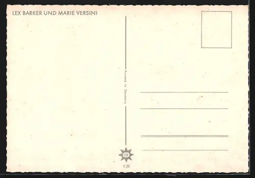 AK Schauspieler Lex Barker und Marie Versini in Winnetou