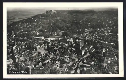 AK Coburg, Ortsansicht mit Beste