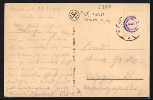 AK Weimar / Thüringen, Partie am Bahnhof