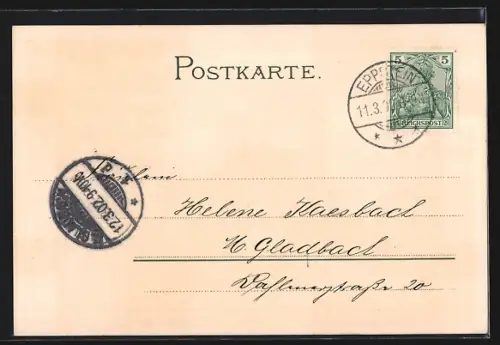 Lithographie Eppstein i. Taunus, Burgruine