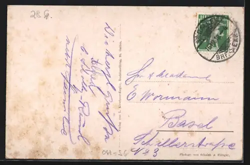 AK St. Gallen, Jugendfest, Kadetten in Uniform, Soldat mit Pferdegespann