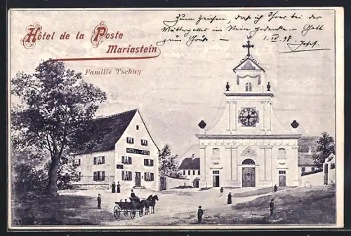 AK Mariastein, Hôtel de la Poste Familie Tschuy