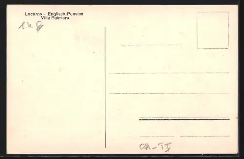 AK Locarno, Villa Palmiera