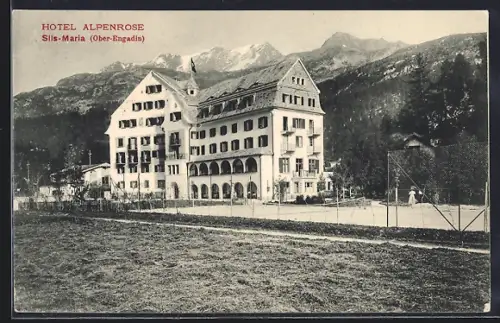 AK Sils-Maria /Ober-Engadin, Hotel Alpenrose