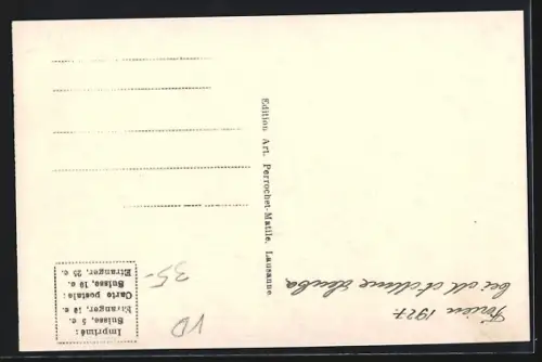 AK Cuarnens, Ortspartie mit Strasse