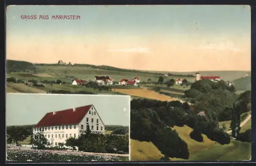 AK Mariastein, Hotel zum Kreuz, Panorama