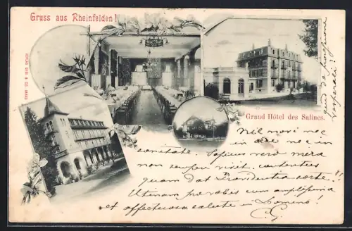 AK Rheinfelden, Gasthaus mit Innenansicht