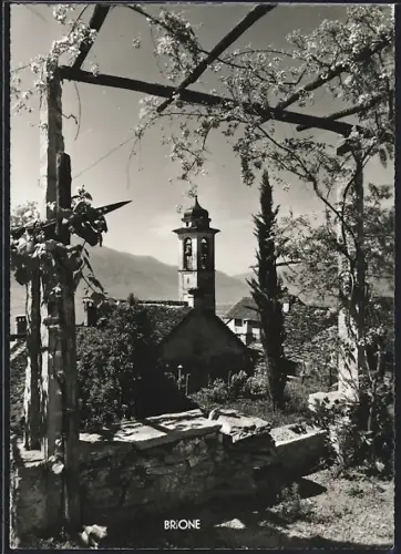 AK Brione, Panorama mit Kirche